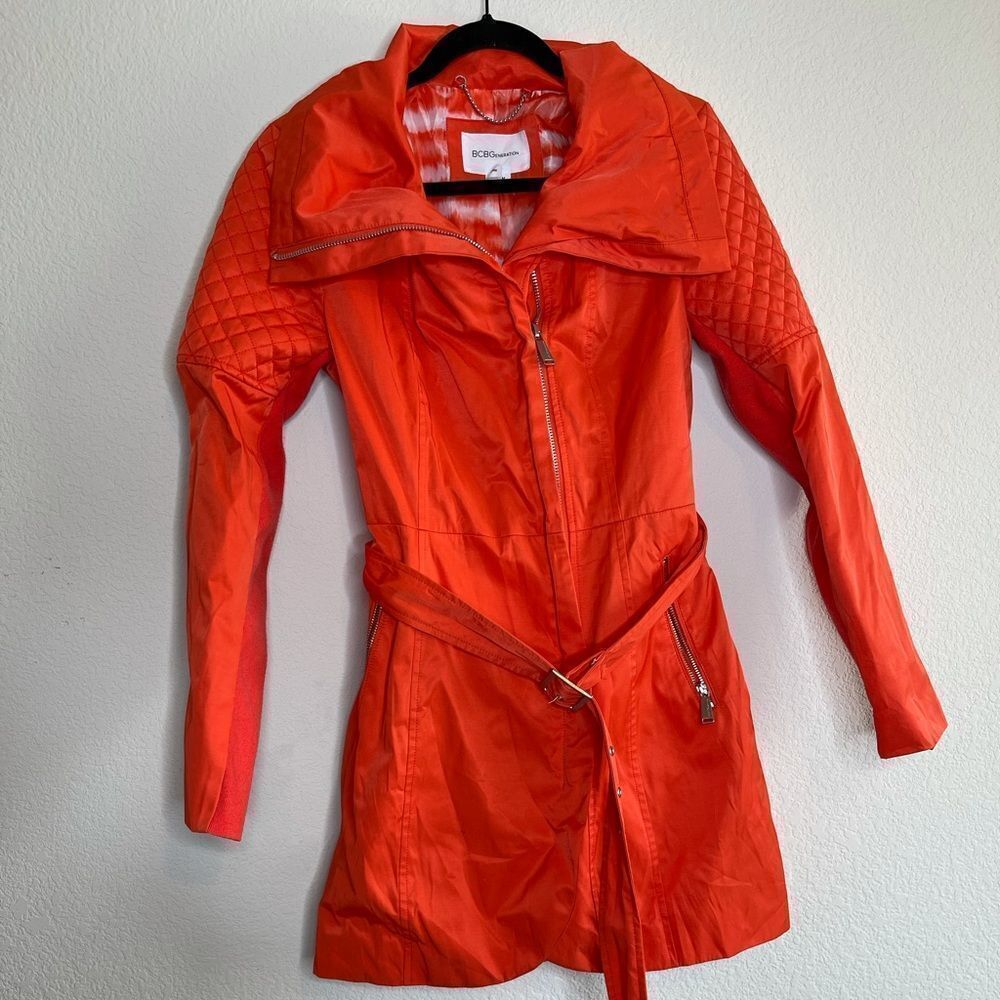 Bcbg moto style tie waist jacket‎